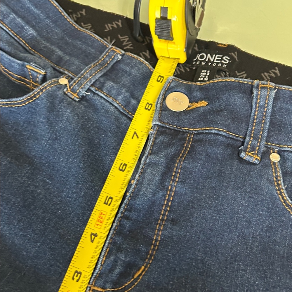 Jones New York Dark Blue Skinny Jeans Size 6 - Picture 6 of 12
